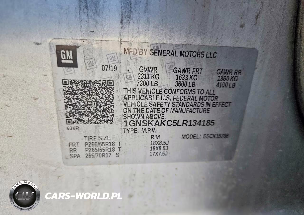 2020 Chevrolet Tahoe K1500 Ls VIN:1GNSKAKC5LR134185 - 13