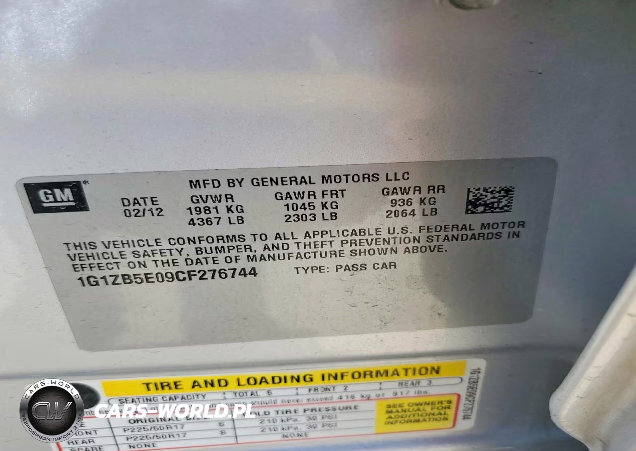 2012 Chevrolet Malibu Ls VIN:1G1ZB5E09CF276744 - 12