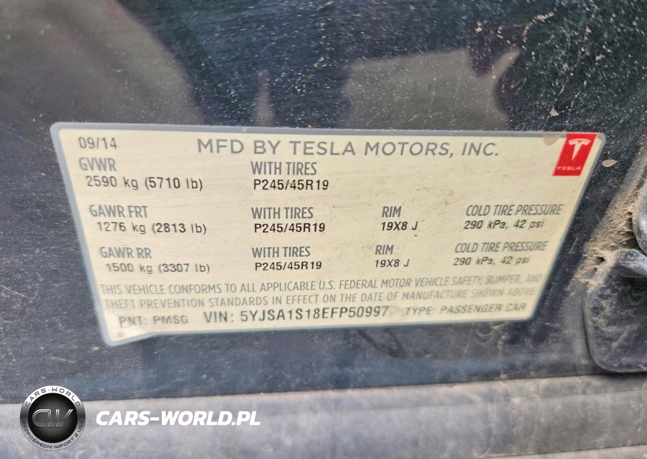 2014 Tesla Model S VIN:5YJSA1S18EFP50997 - 13