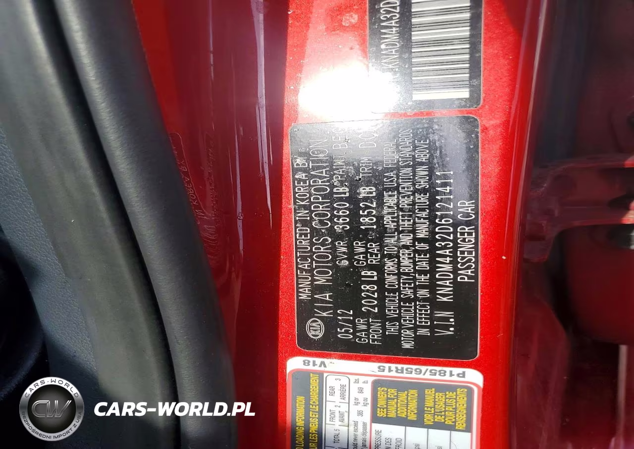 2013 Kia Rio Lx VIN:KNADM4A32D6121411 - 12