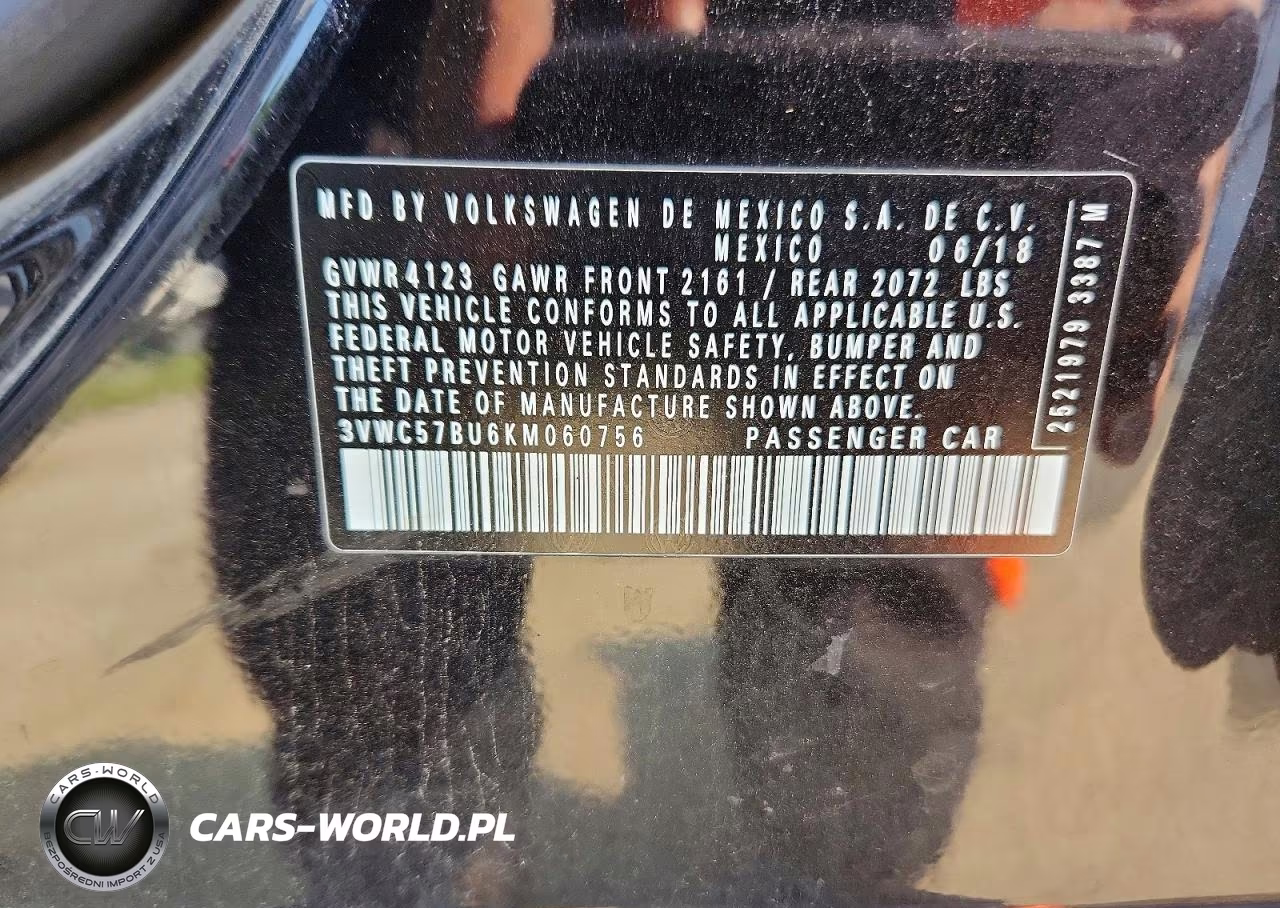 2019 Volkswagen Jetta S VIN:3VWC57BU6KM060756 - 12