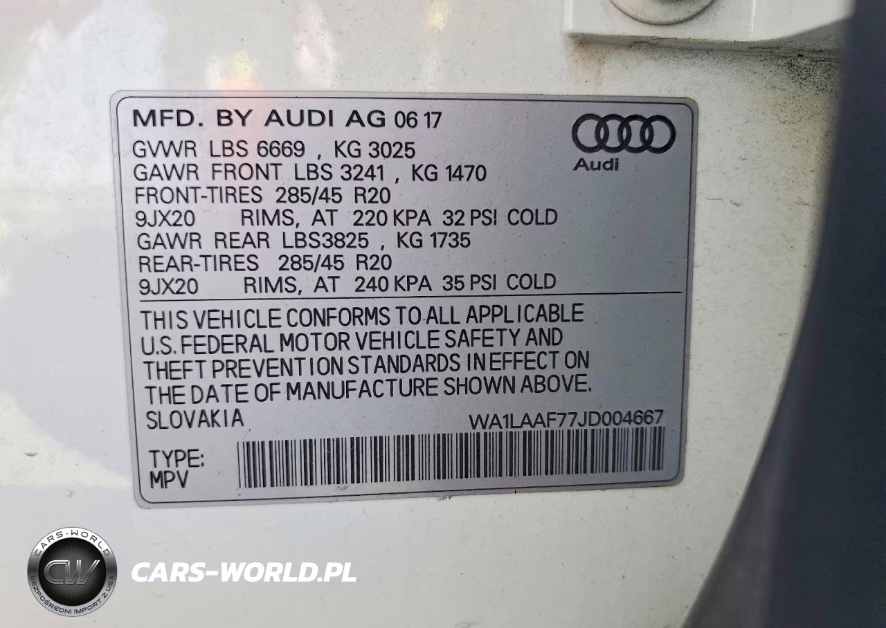2018 Audi Q7 Premium Plus VIN:WA1LAAF77JD004667 - 13