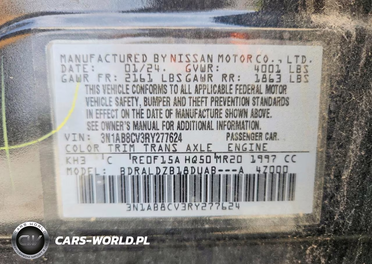2024 Nissan Sentra Sv VIN:3N1AB8CV3RY277624 - 13