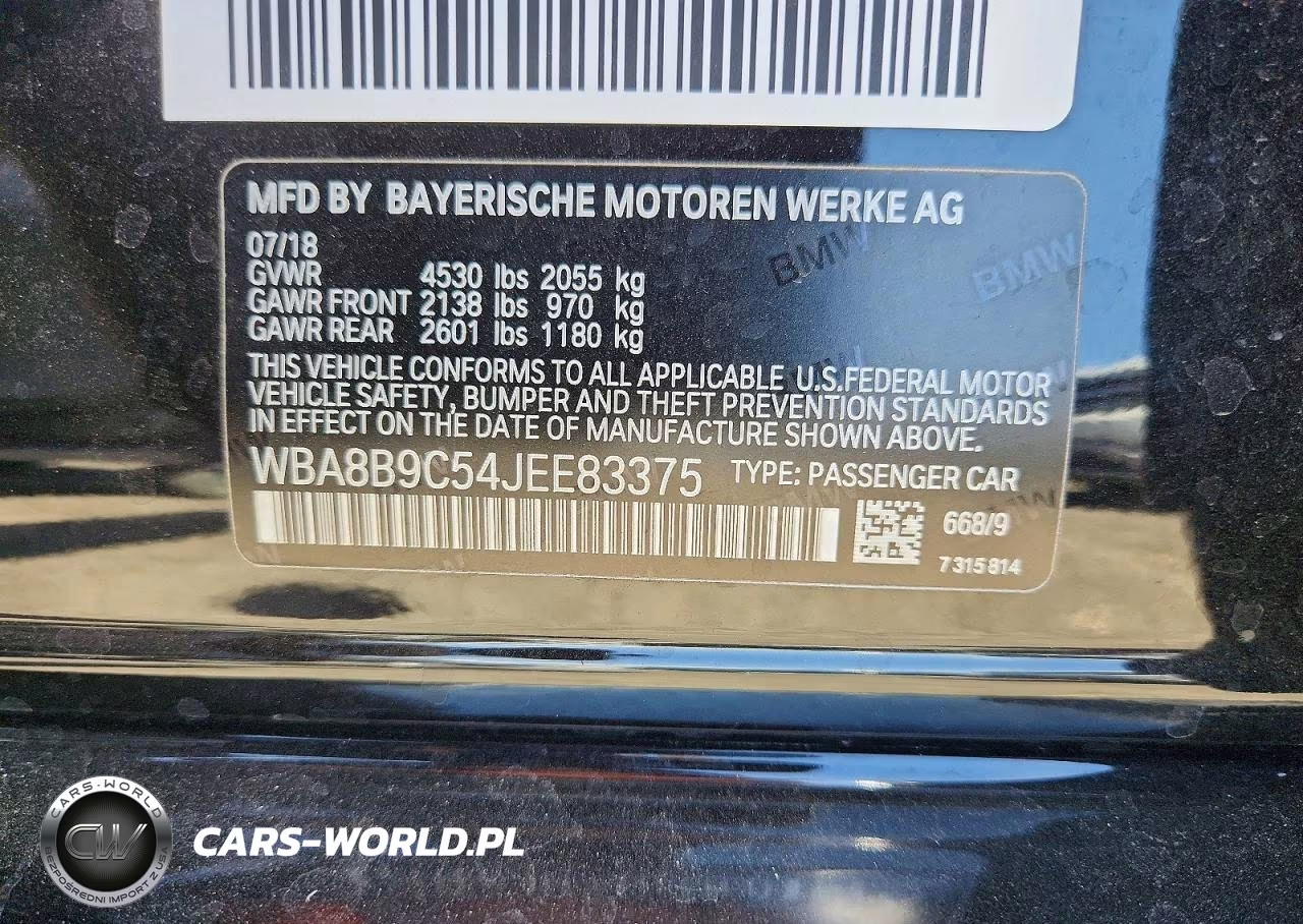2018 BMW 330 I VIN:WBA8B9C54JEE83375 - 12