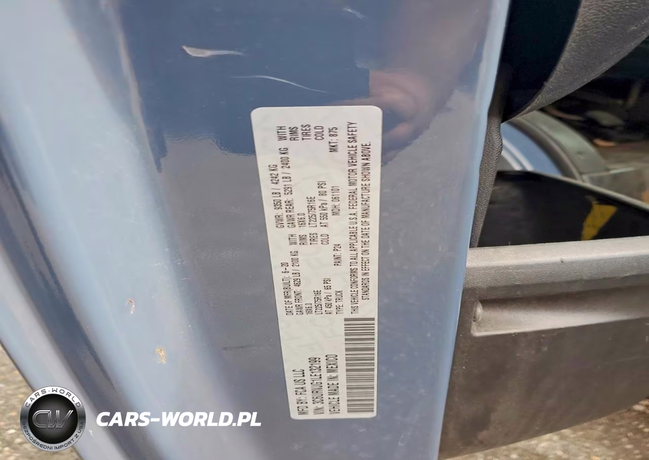 2020 Ram Promaster 3500 3500 High VIN:3C6URVJG1LE132199 - 13