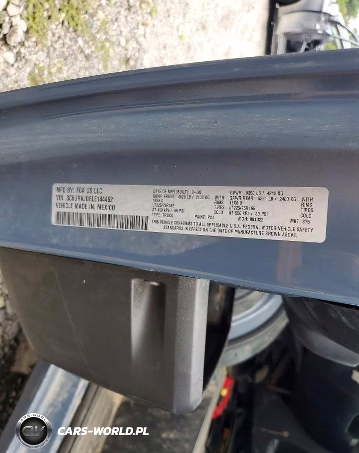 2020 Ram Promaster 3500 Delivery Van VIN:3C6URVJG6LE144462 - 13