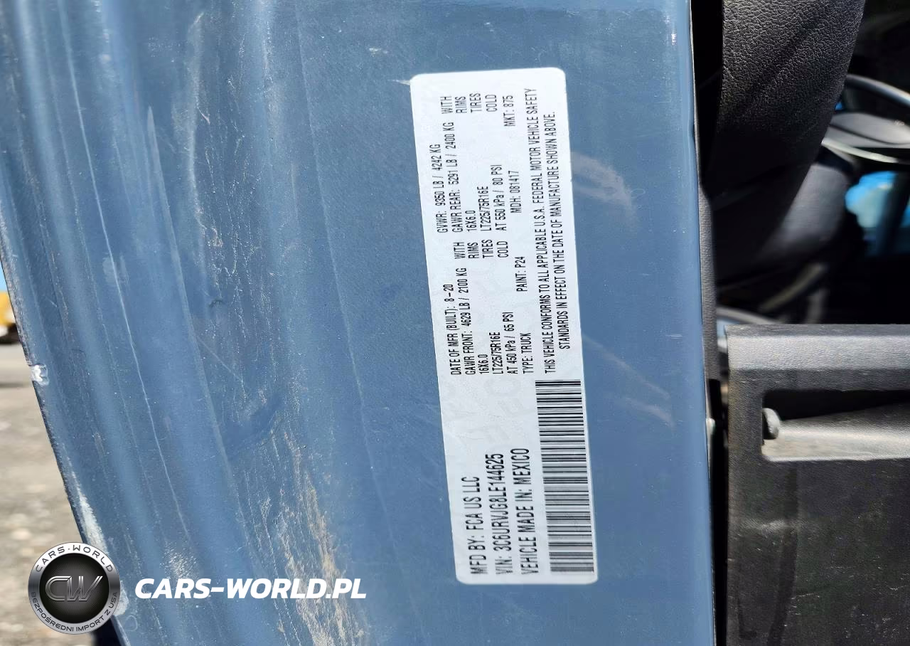 2020 Ram Promaster 3500 Delivery Van VIN:3C6URVJG8LE144625 - 13