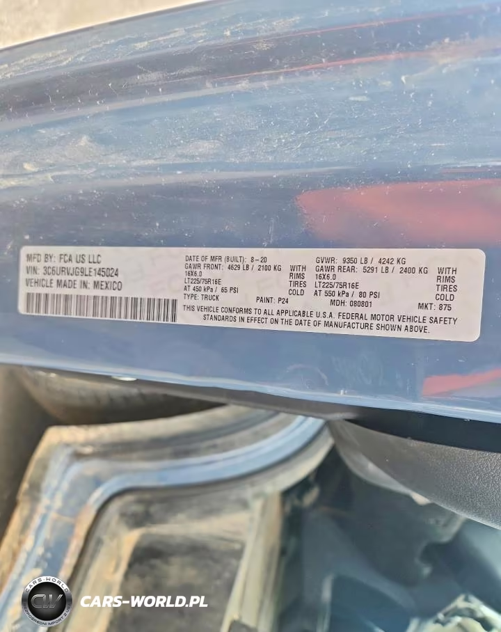 2020 Ram Promaster 3500 Delivery Van VIN:3C6URVJG9LE145024 - 12