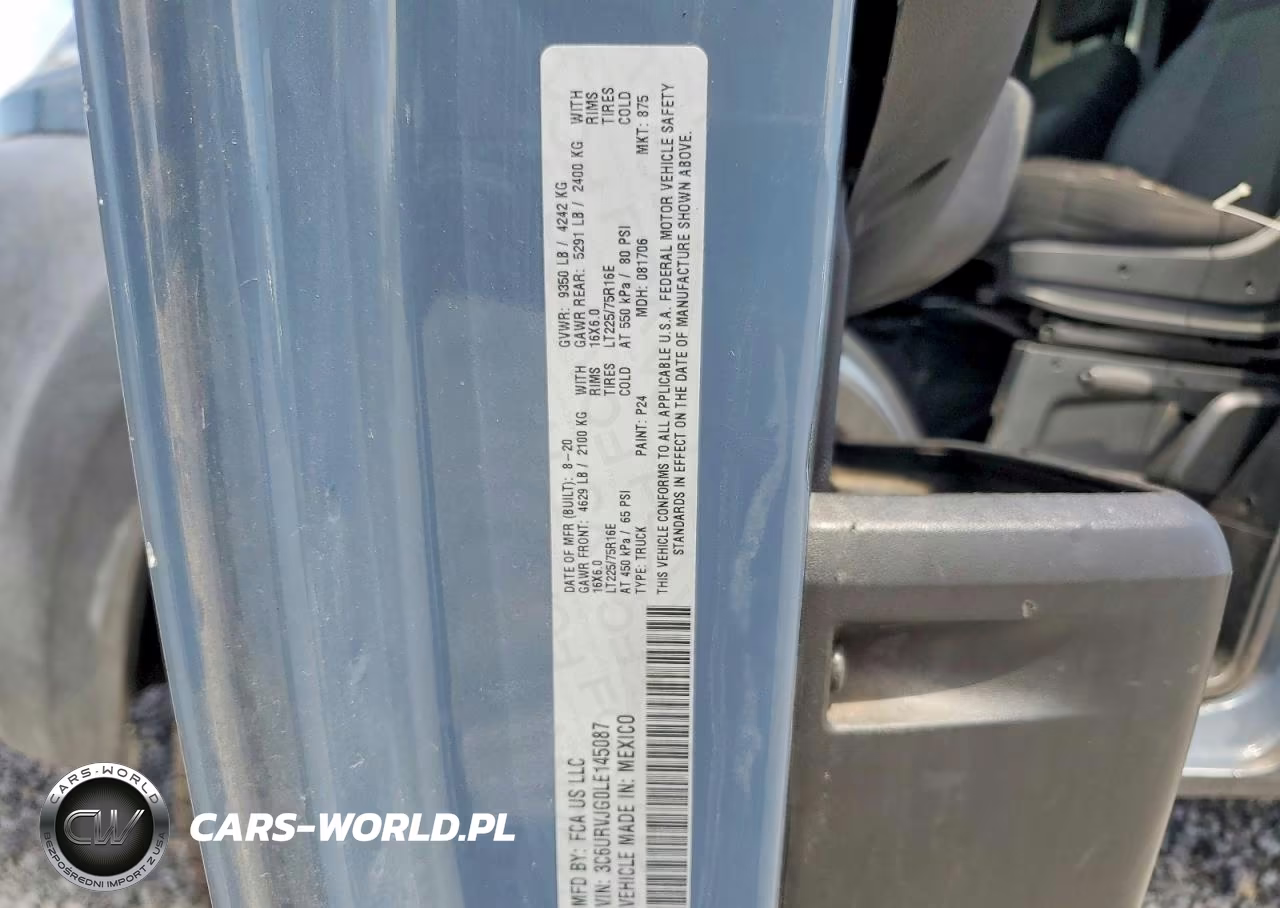 2020 Ram Promaster 3500 Delivery Van VIN:3C6URVJG0LE145087 - 12