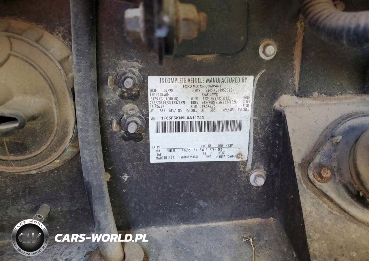 2020 Ford F59 VIN:1F65F5KN9L0A11743 - 12