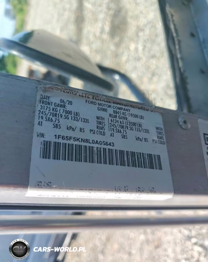 2020 Ford F59 Delivery Truck VIN:1F65F5KN8L0A05643 - 13