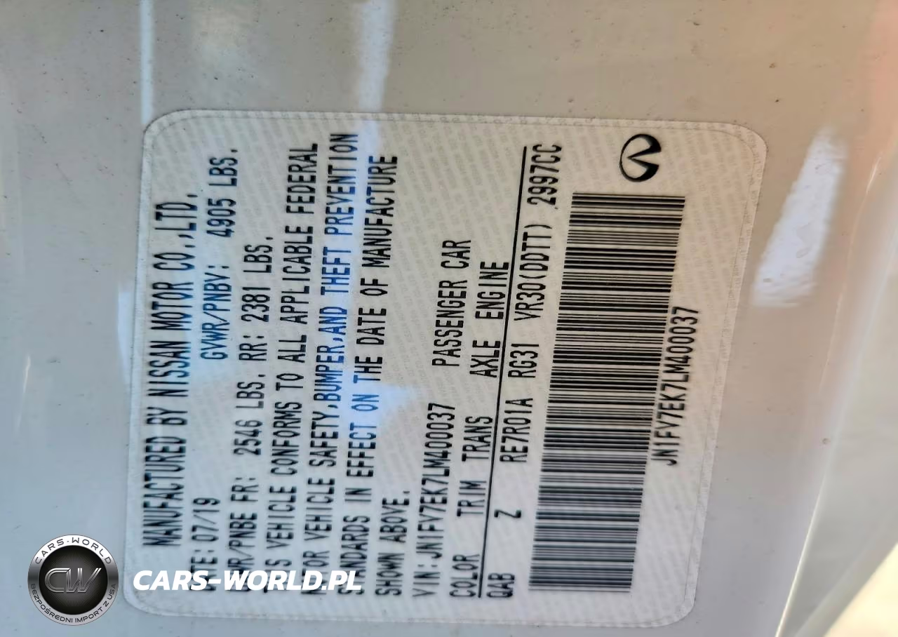 2020 Infiniti Q60 Red Sport 400 VIN:JN1FV7EK7LM400037 - 12