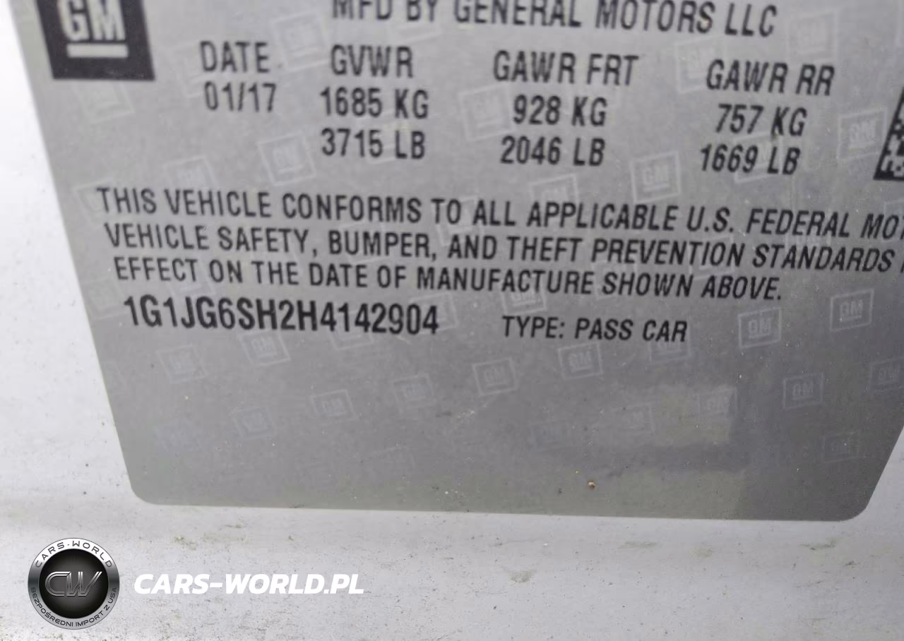 2017 Chevrolet Sonic VIN:1G1JG6SH2H4142904 - 12