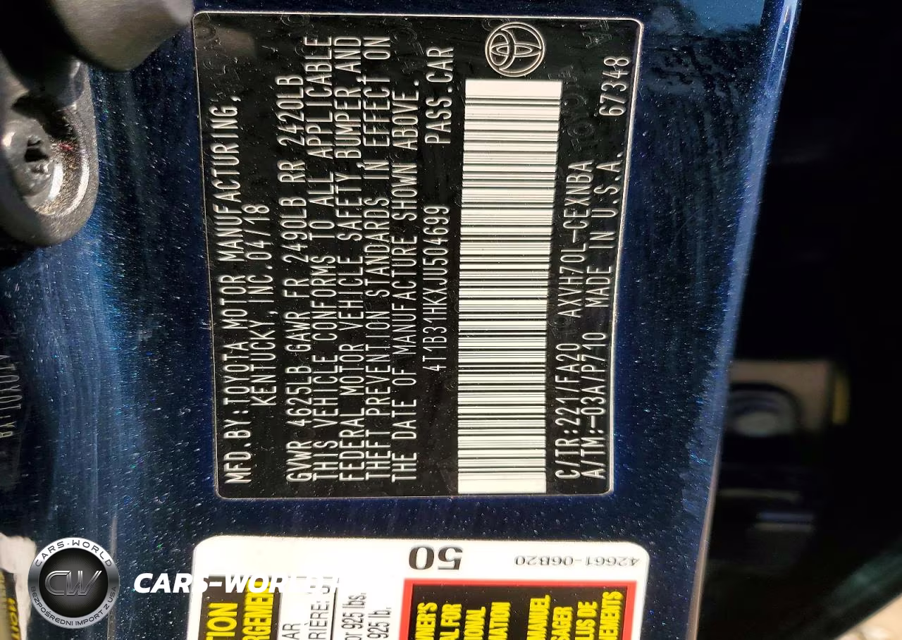 2018 Toyota Camry Le VIN:4T1B31HKXJU504699 - 12