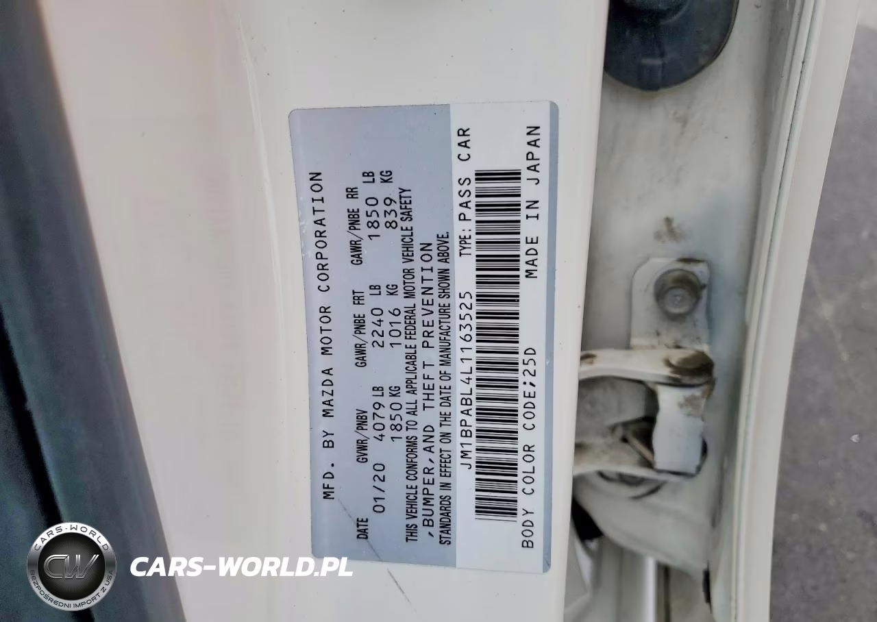 2020 Mazda 3 VIN:JM1BPABL4L1163525 - 13