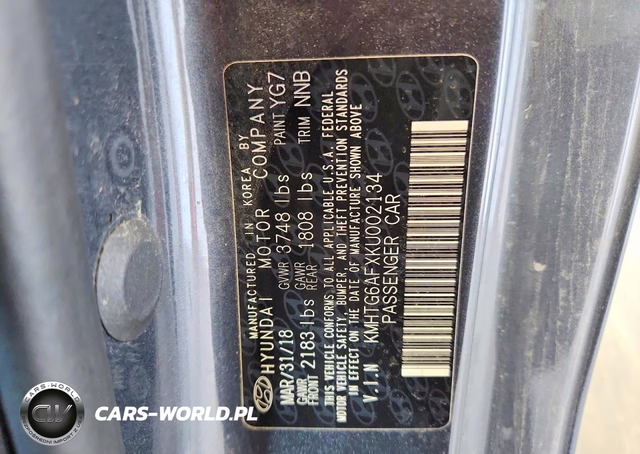 2019 Hyundai Veloster 2.0L Premium VIN:KMHTG6AFXKU002134 - 13
