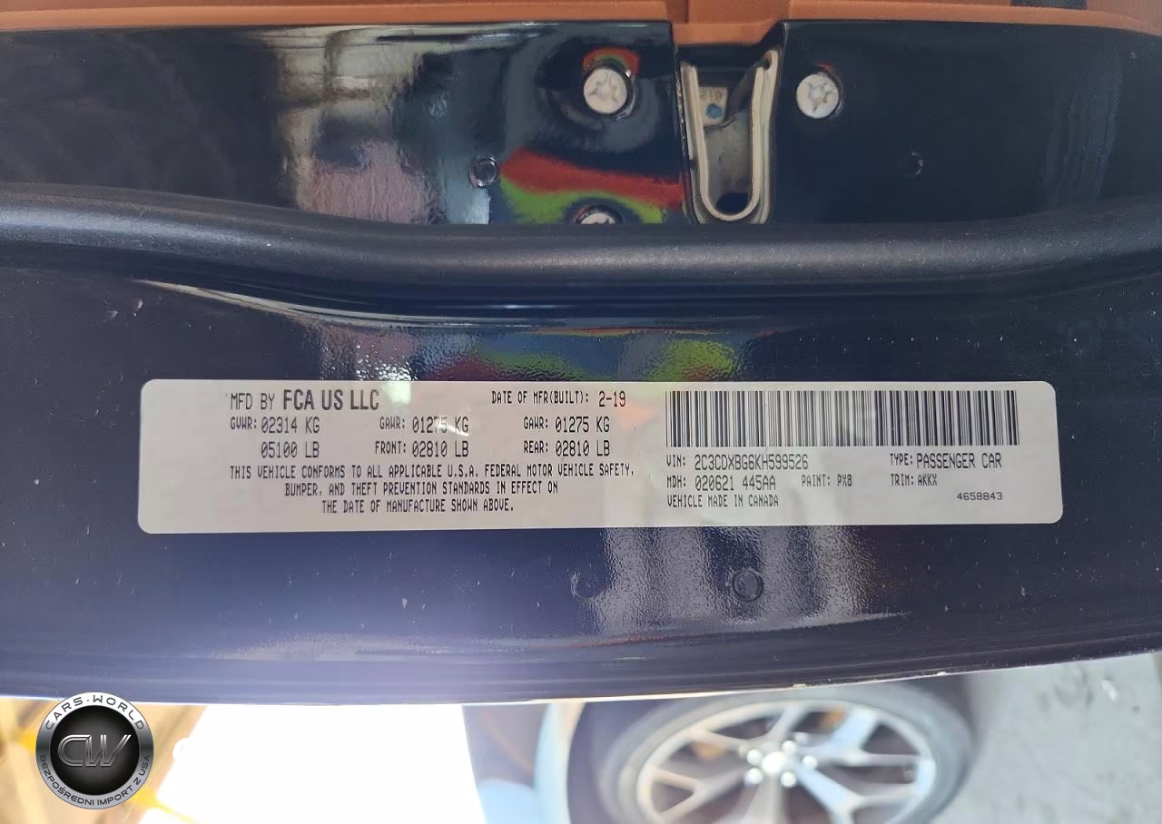 2019 Dodge Charger Sxt VIN:2C3CDXBG6KH599526 - 12