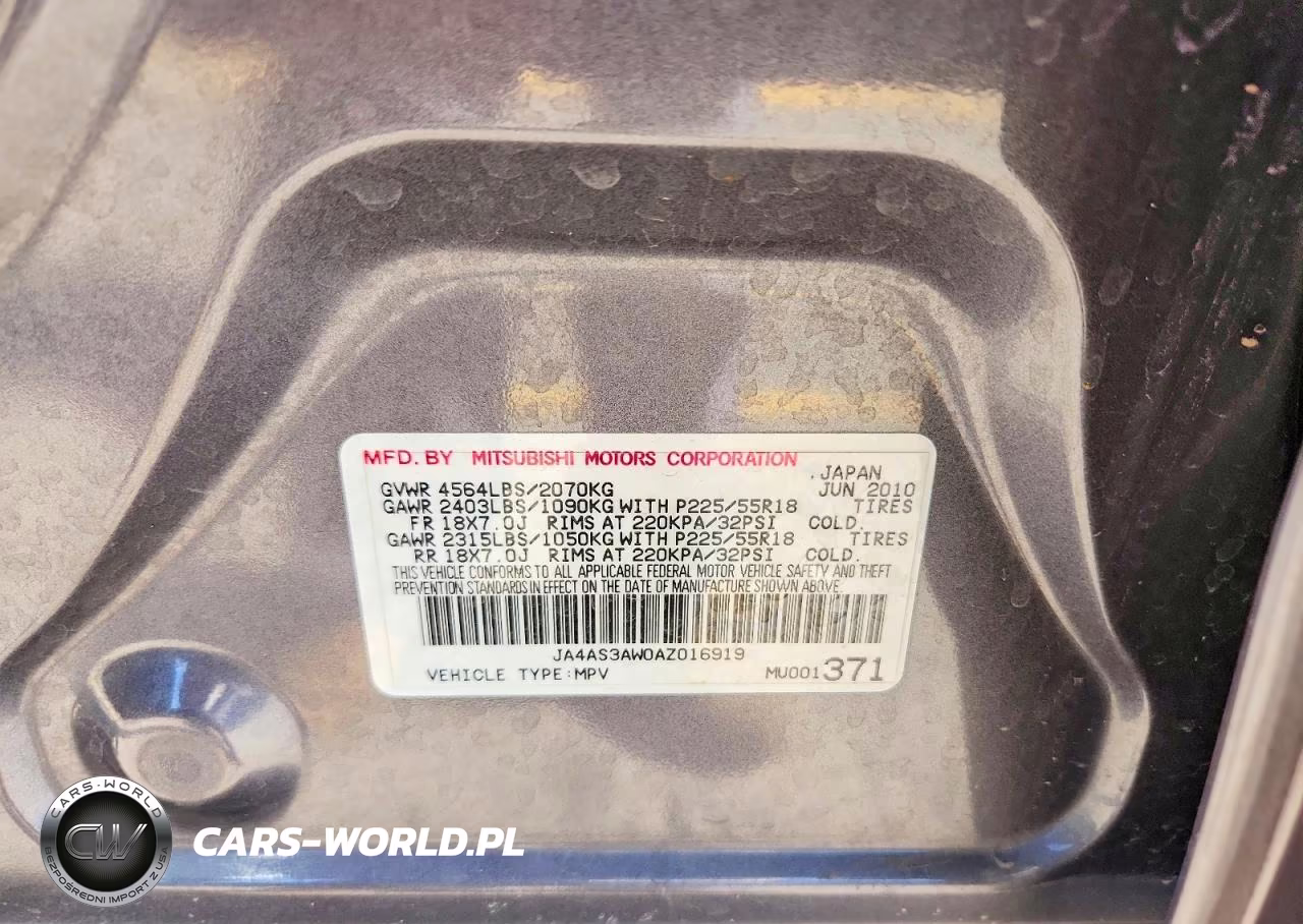 2010 Mitsubishi Outlander Se VIN:JA4AS3AW0AZ016919 - 13