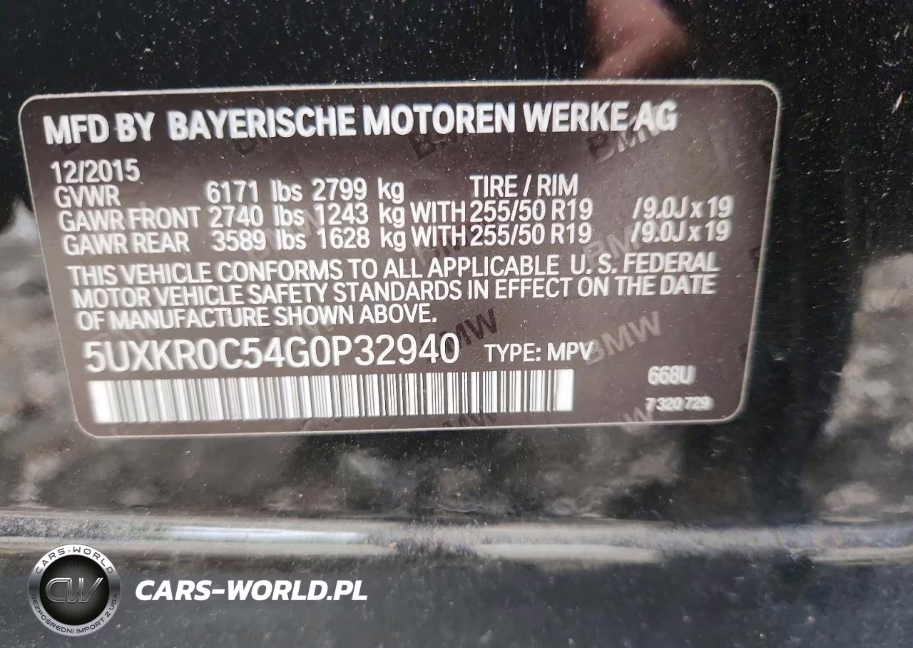 2016 BMW X5 xDrive35I VIN:5UXKR0C54G0P32940 - 13