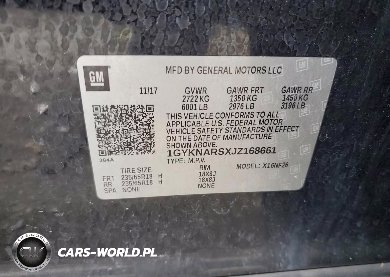 2018 Cadillac Xt5 VIN:1GYKNARSXJZ168661 - 14