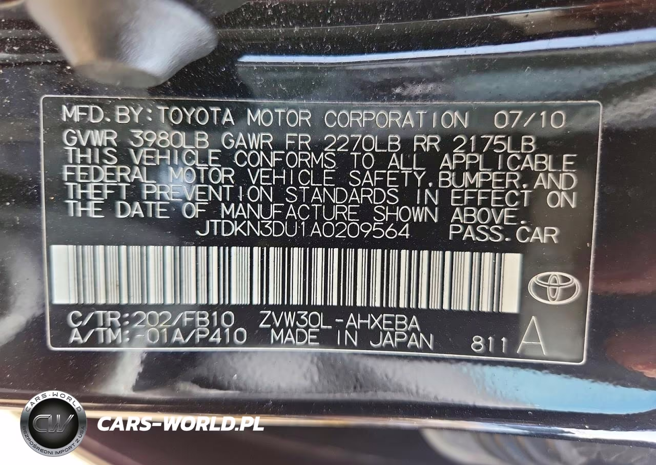 2010 Toyota Prius Iii VIN:JTDKN3DU1A0209564 - 12