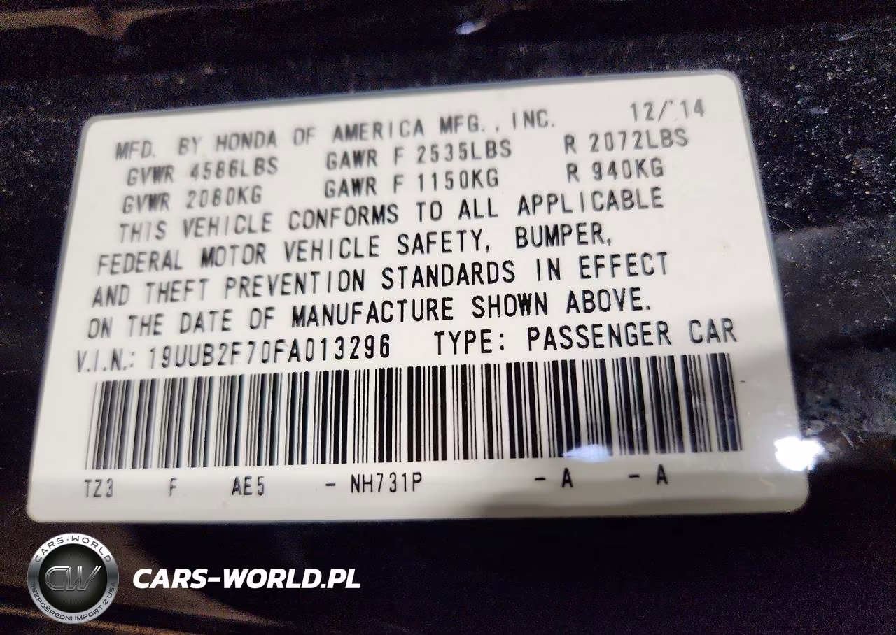 2015 Acura Tlx Advance VIN:19UUB2F70FA013296 - 12