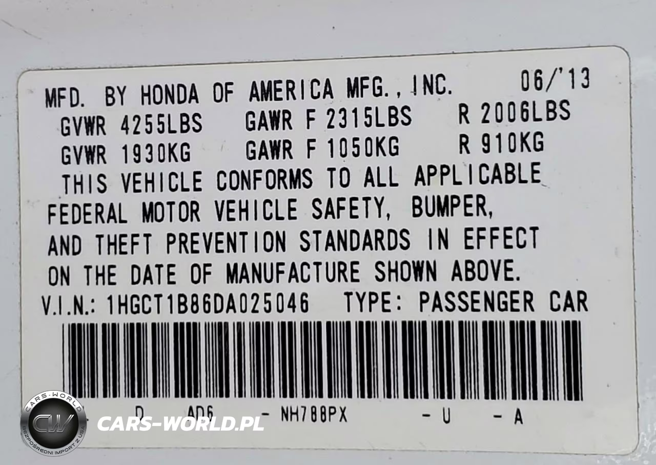 2013 Honda Accord Exl VIN:1HGCT1B86DA025046 - 13