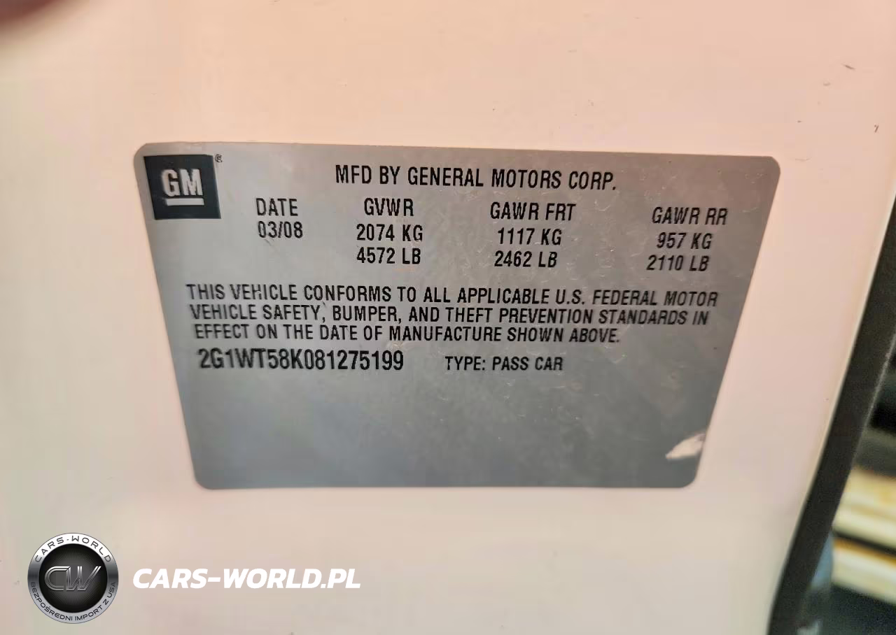 2008 Chevrolet Impala Lt VIN:2G1WT58K081275199 - 12