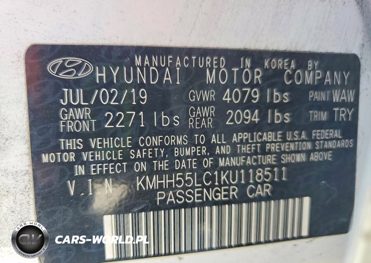 2019 Hyundai Elantra Gt N Line VIN:KMHH55LC1KU118511 - 12