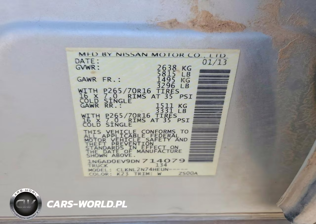 2013 Nissan Frontier S VIN:1N6AD0EV9DN714079 - 12