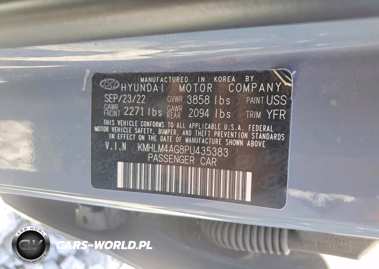 2023 Hyundai Elantra Sel VIN:KMHLM4AG8PU435383 - 13