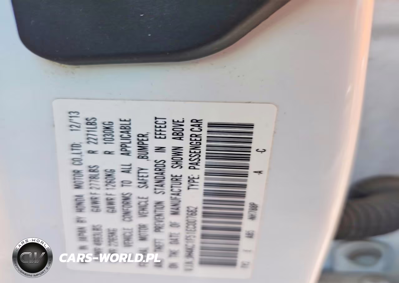 2014 ACURA RLX VIN:JH4KC1F51EC007682 - 12