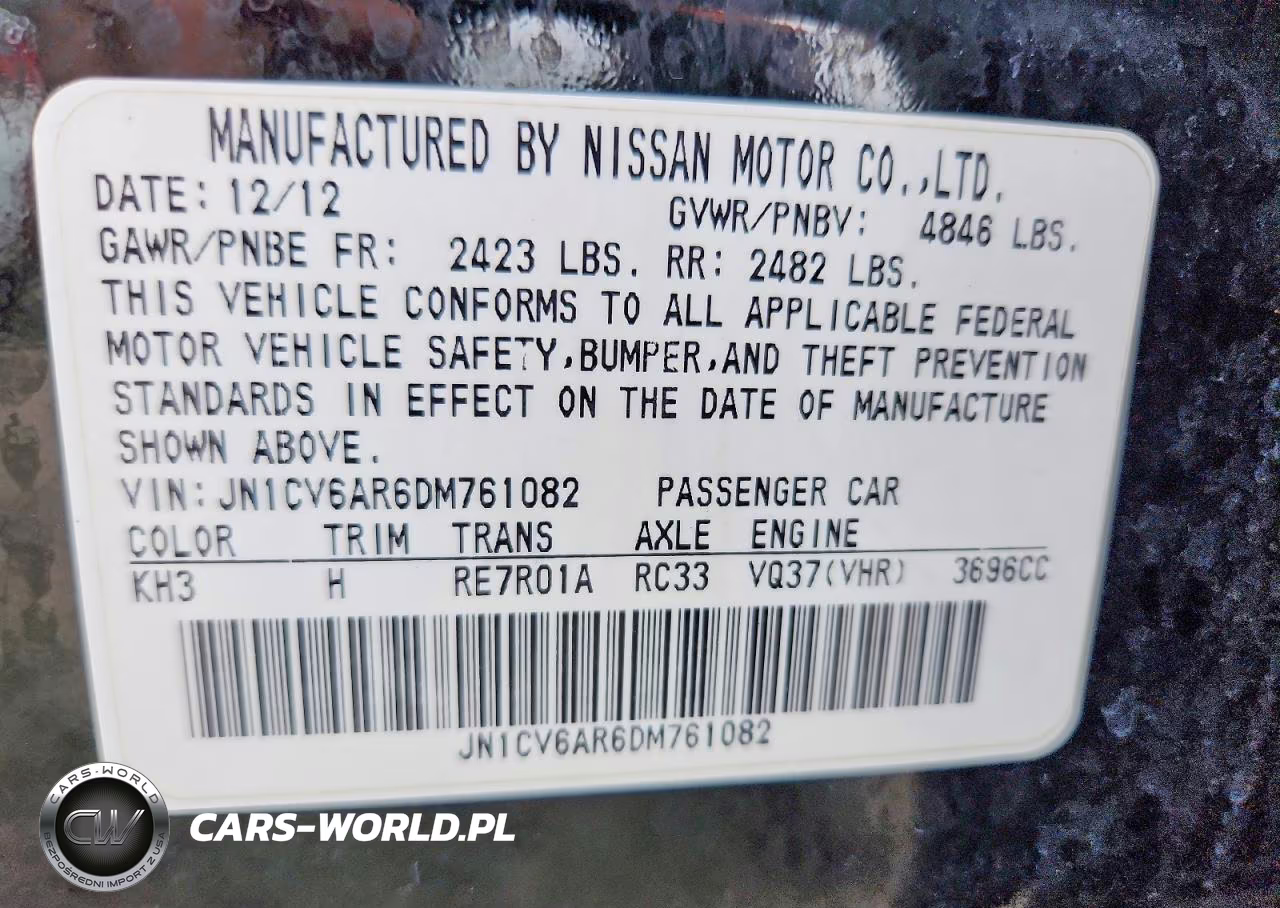2013 Infiniti G37 Sedan X VIN:JN1CV6AR6DM761082 - 13