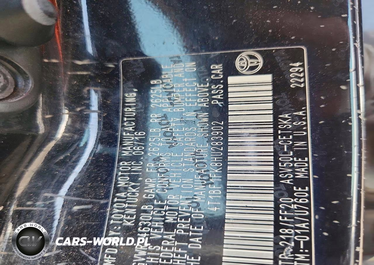 2017 Toyota Camry Se VIN:4T1BF1FK8HU283902 - 12