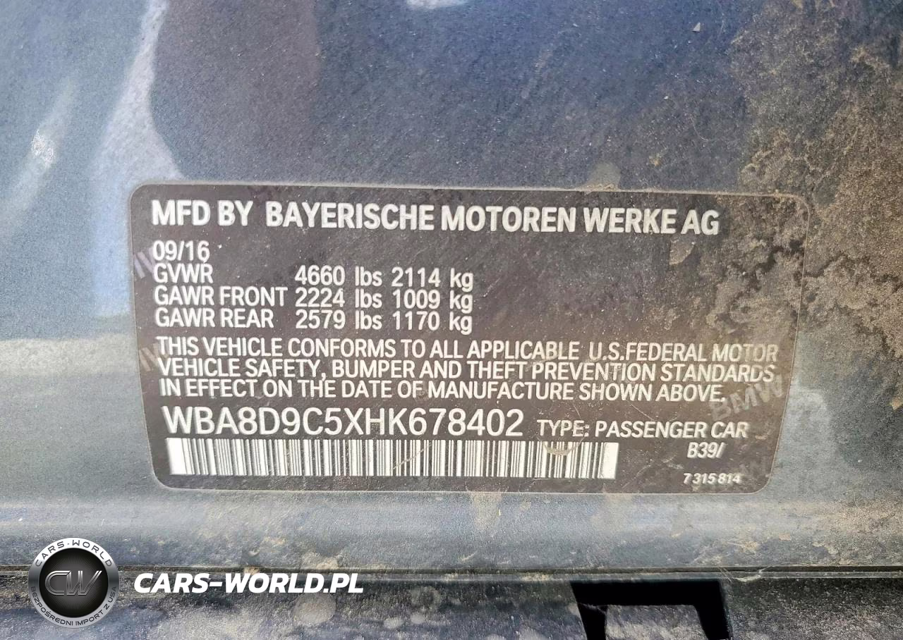 2017 BMW 330 Xi VIN:WBA8D9C5XHK678402 - 12