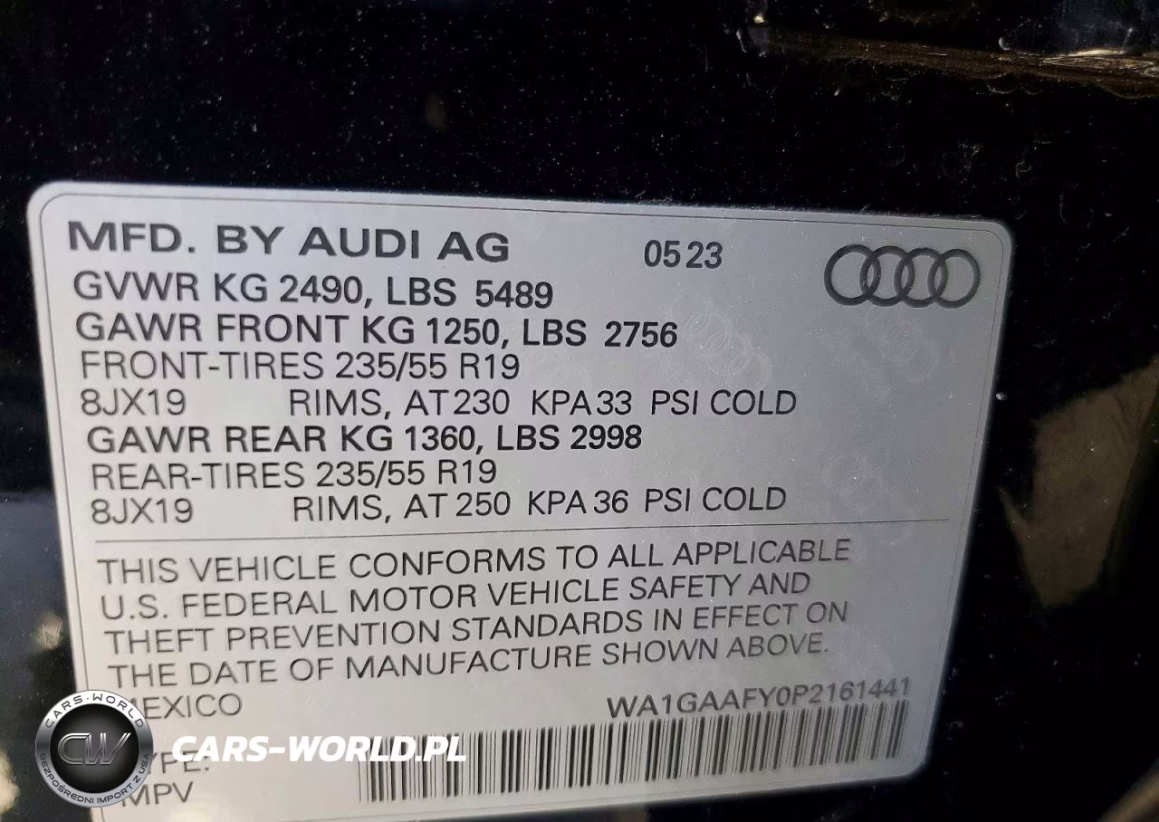 2023 Audi Q5 Premium 45 VIN:WA1GAAFY0P2161441 - 14