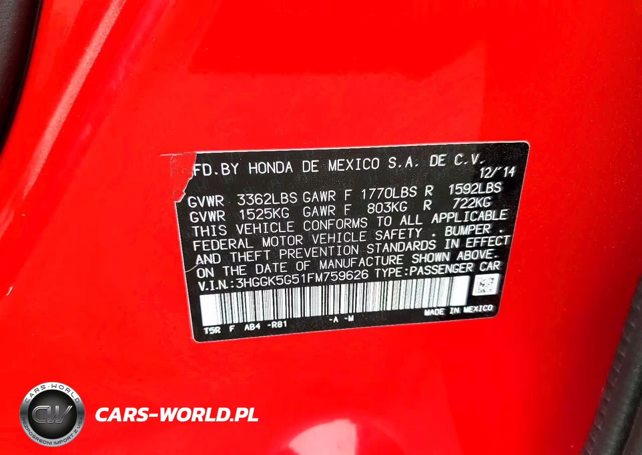 2015 Honda Fit Lx VIN:3HGGK5G51FM759626 - 12