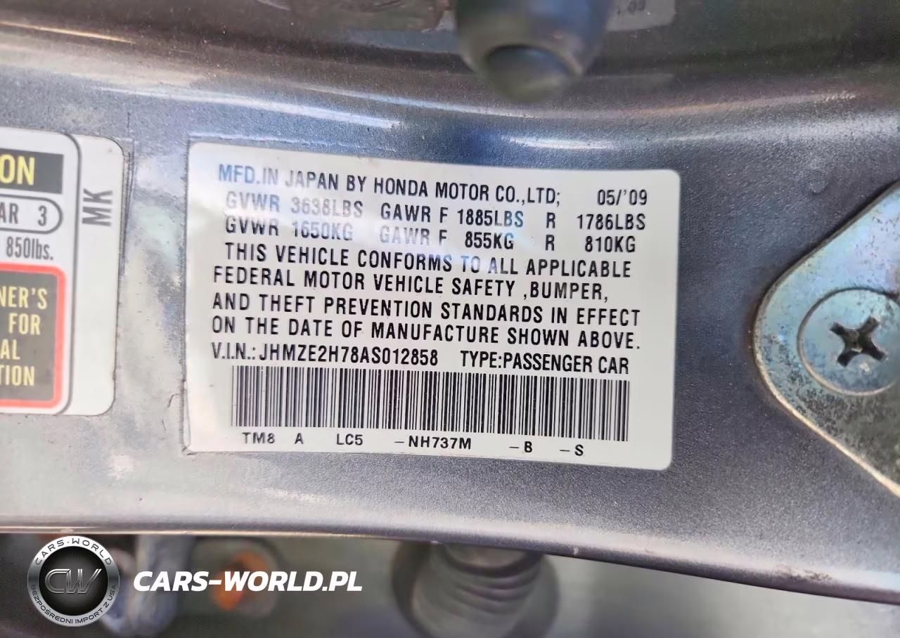 2010 Honda Insight Ex VIN:JHMZE2H78AS012858 - 12