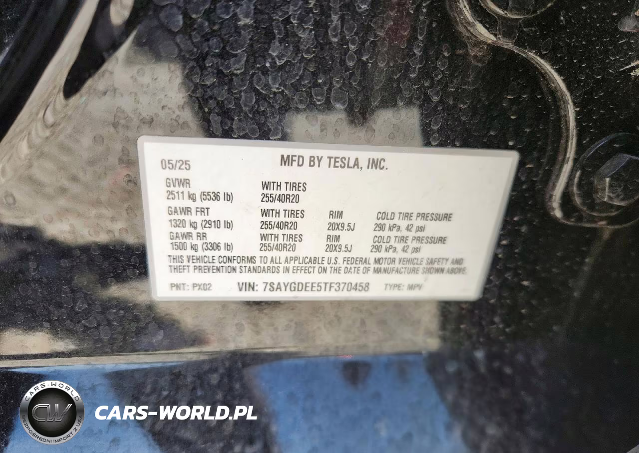 2026 Tesla Model Y VIN:7SAYGDEE5TF370458 - 12