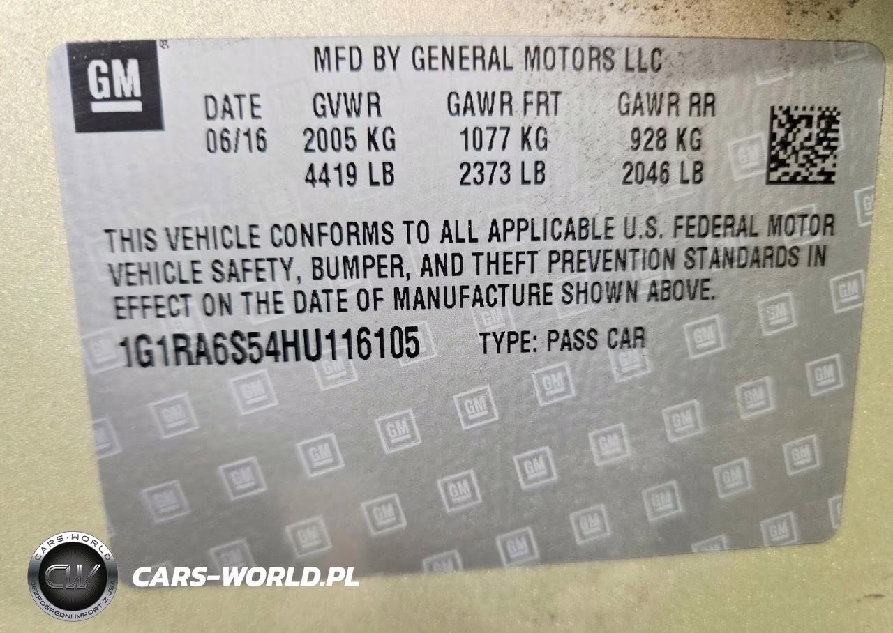 2017 Chevrolet Volt Lt VIN:1G1RA6S54HU116105 - 12