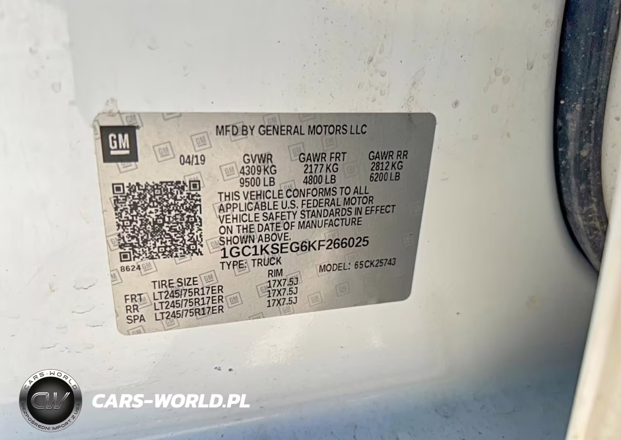 2019 Chevrolet Silverado K2500 Heavy Duty Lt VIN:1GC1KSEG6KF266025 - 10