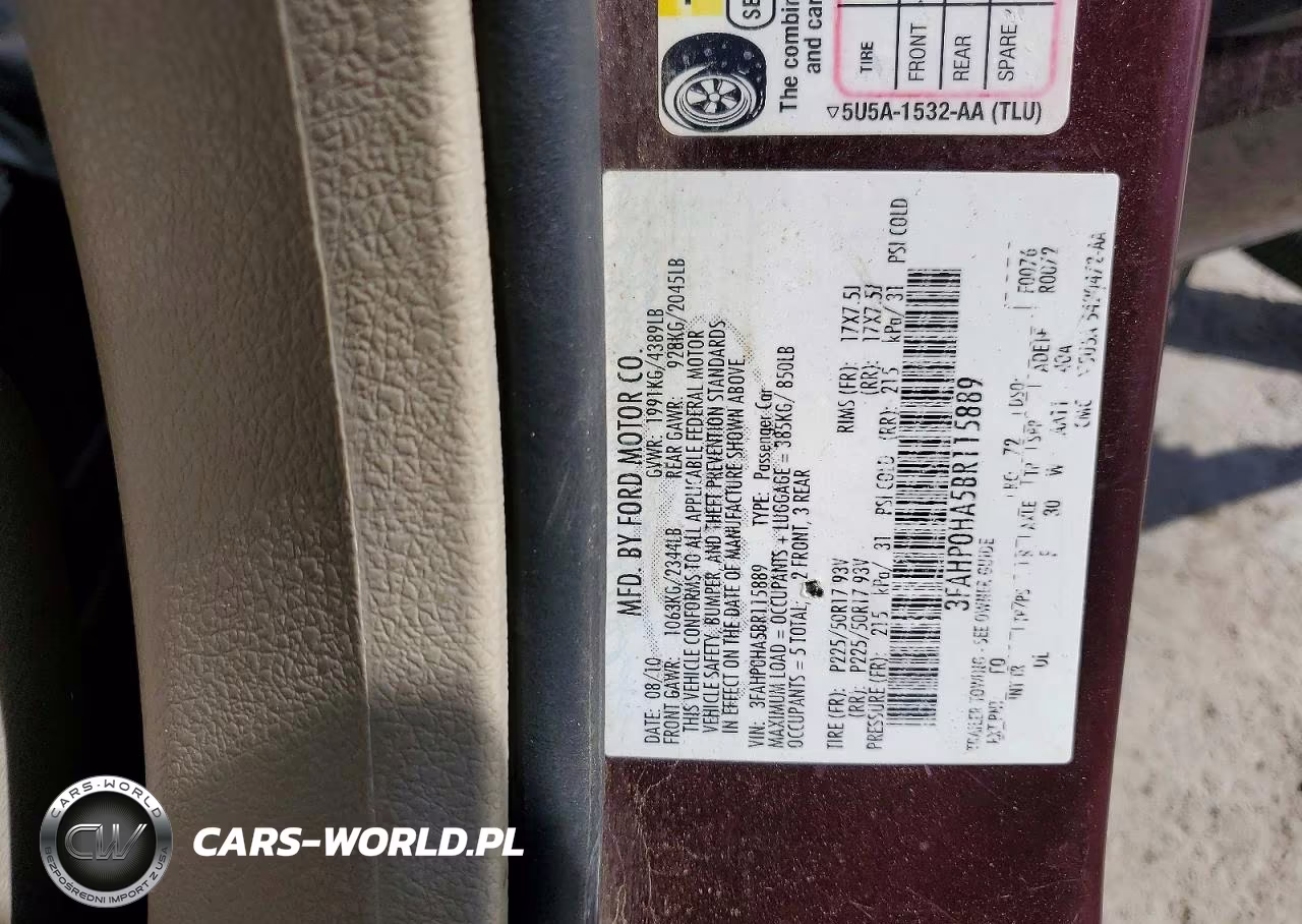 2011 Ford Fusion Se VIN:3FAHP0HA5BR115889 - 12