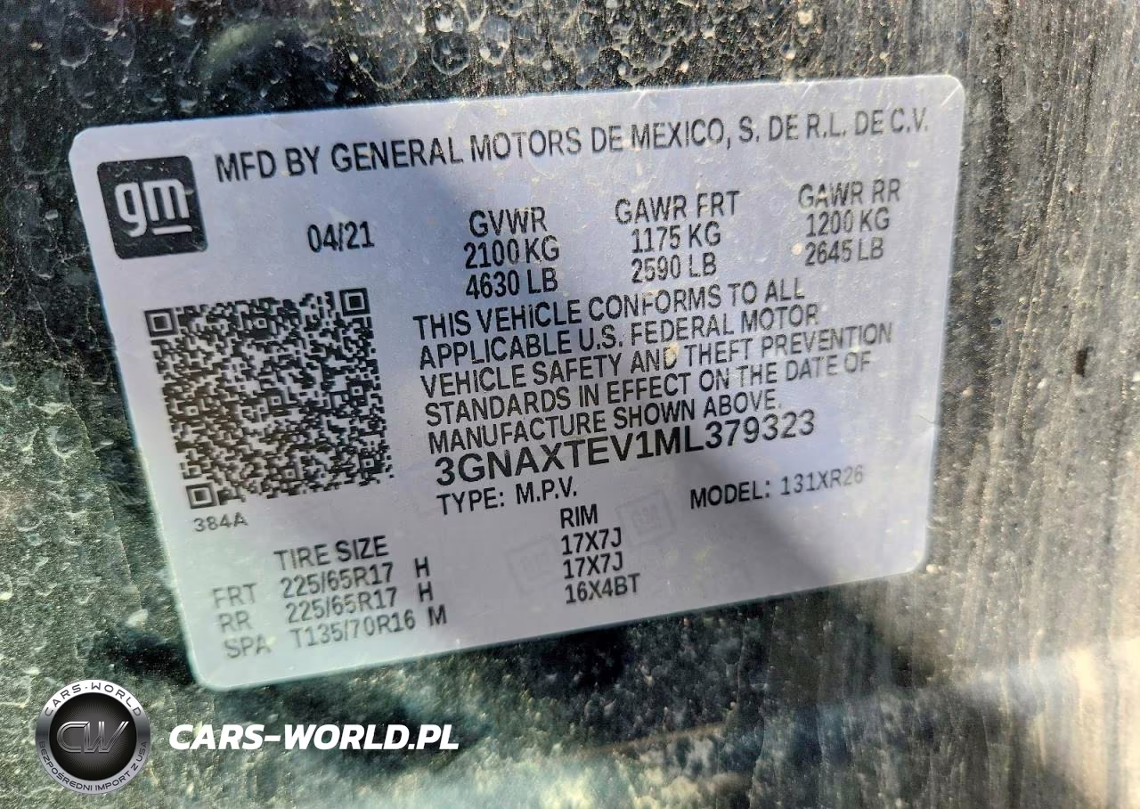 2021 Chevrolet Equinox Lt VIN:3GNAXTEV1ML379323 - 13