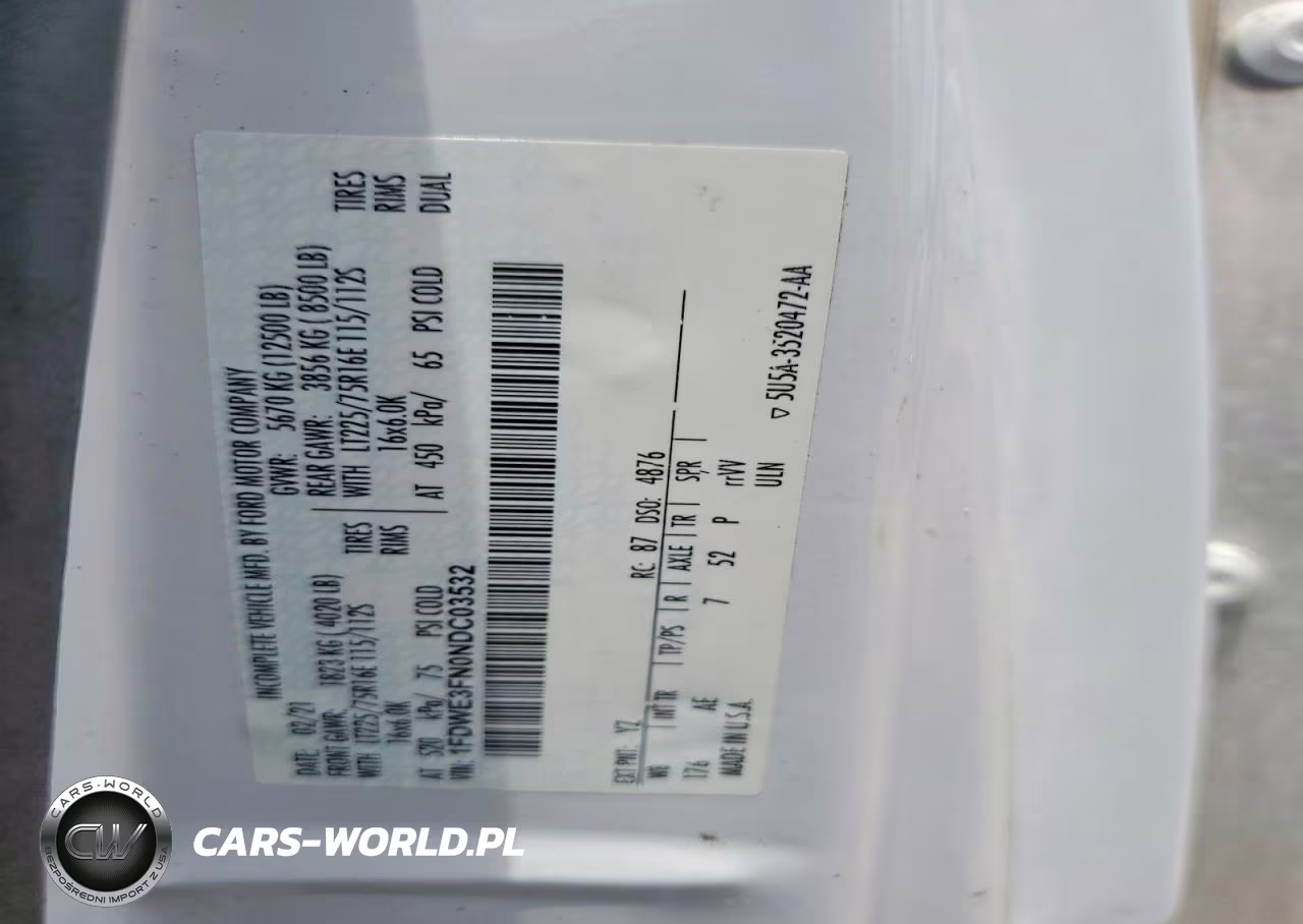 2022 Ford E350 Box Truck VIN:1FDWE3FN0NDC03532 - 12