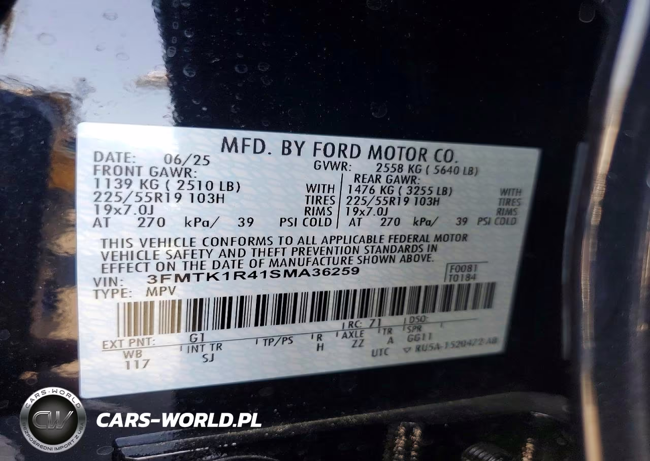 2025 Ford Mustang Mach-E Select VIN:3FMTK1R41SMA36259 - 12