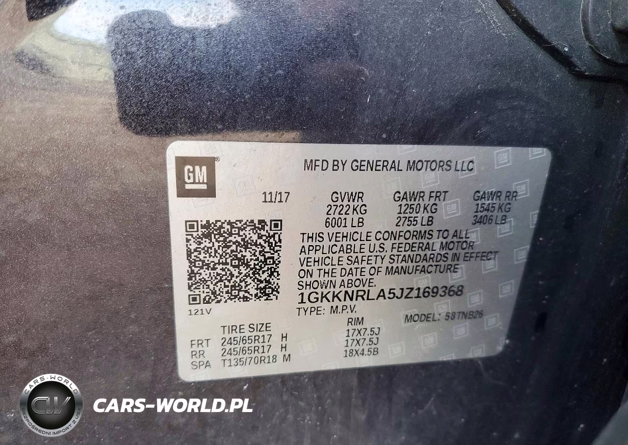 2018 GMC Acadia Sle VIN:1GKKNRLA5JZ169368 - 13
