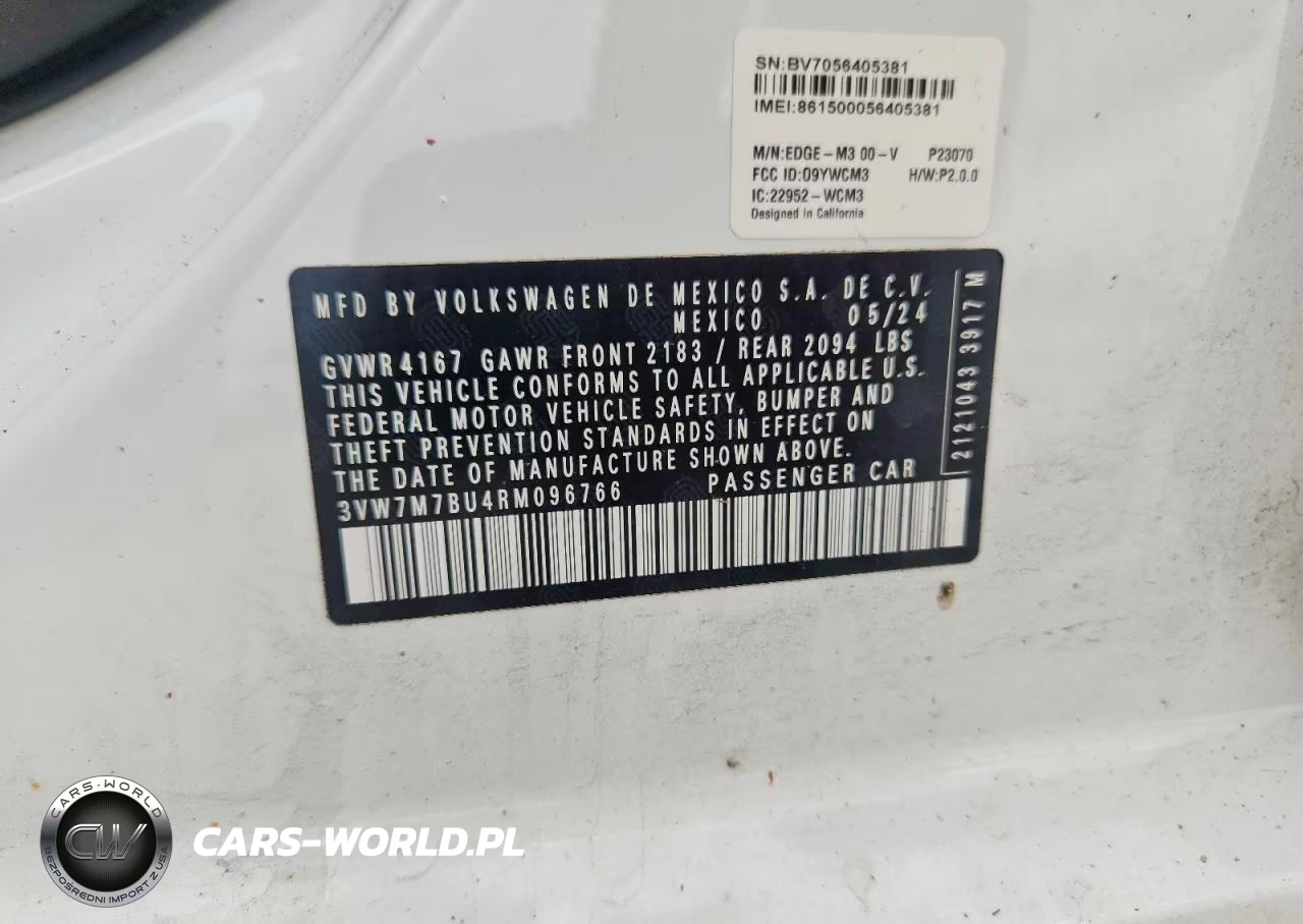 2024 Volkswagen Jetta Se VIN:3VW7M7BU4RM096766 - 13