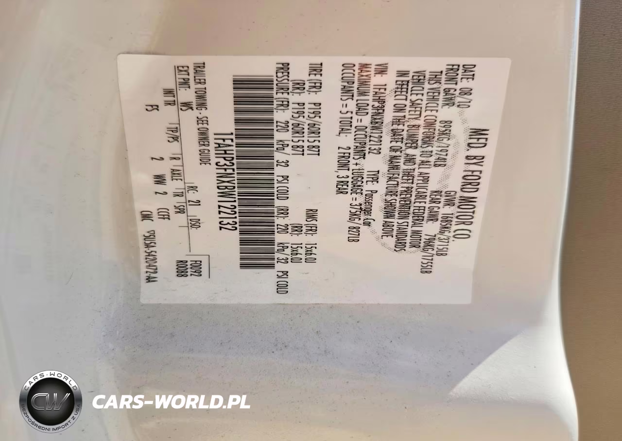 2011 Ford Focus Se VIN:1FAHP3FNXBW122132 - 12