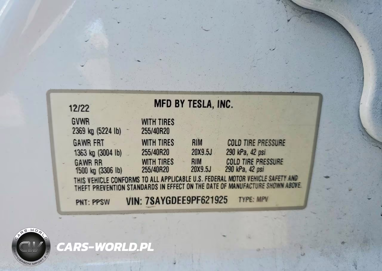 2023 Tesla Model Y VIN:7SAYGDEE9PF621925 - 12