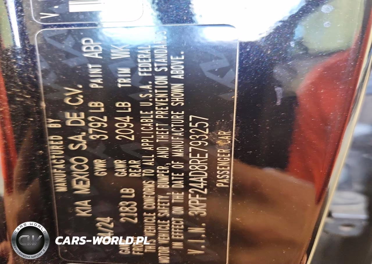 2024 Kia Forte Lxs VIN:3KPF24AD8RE793257 - 12